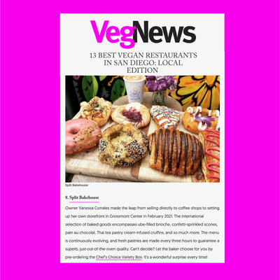 Featured on Veg News! 13 Best Vegan Restaurants